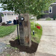 門柱＋薪小屋＋ウッドデッキ